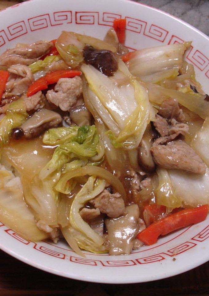 しいたけのだしで白菜がうまい、「中華丼」-レシピのメイン写真