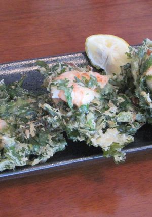 サク旨！海老と春菊のかき揚げ-レシピのメイン写真
