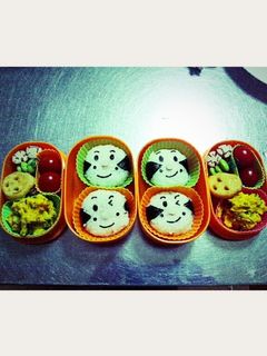 ♥キャラ弁♥簡単!こむすびまんおにぎり♥-レシピのメイン写真