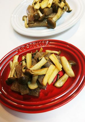 蒟蒻とキノコのカレー炒め-レシピのメイン写真