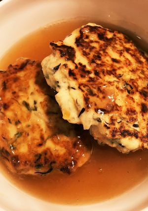 おろし大根の餡かけ和風豆腐ハンバーグ-レシピのメイン写真