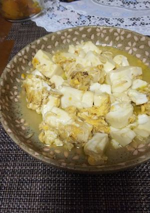 節約・簡単・時短・基本の塩卵豆腐炒め-レシピのメイン写真