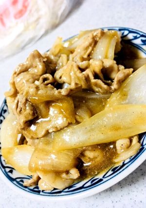 超簡単豚肉と新玉のおかず-レシピのメイン写真
