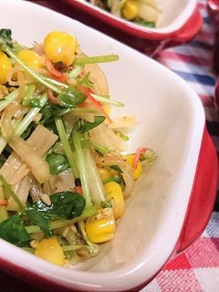 簡単★あと1品【大根と豆苗の中華和え】-レシピのメイン写真