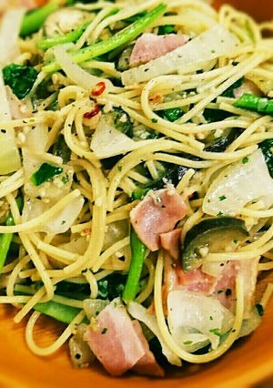 簡単！お野菜たくさんペペロンチーノ-レシピのメイン写真