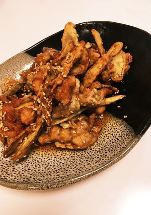 御飯がすすんじゃう！ごぼうと鶏の旨唐揚げ-レシピのメイン写真