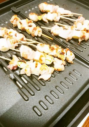 ホットプレートでお手軽＆ふっくら焼き鳥♡-レシピのメイン写真