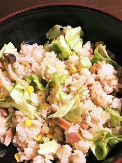 和風レタス炒飯-レシピのメイン写真