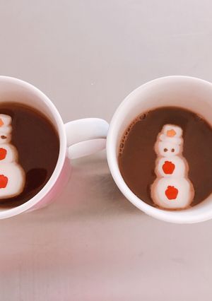 雪の日でもホッとなマシュマロマンココア-レシピのメイン写真