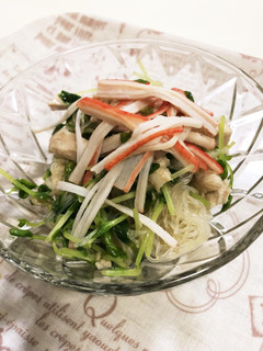 あともう1品に!豆苗春雨サラダ-レシピのメイン写真
