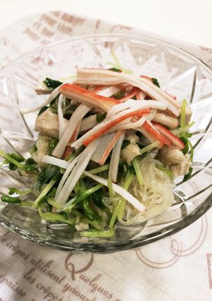 あともう1品に！豆苗春雨サラダ-レシピのメイン写真