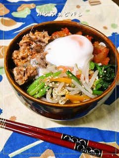 さば水煮缶の簡単ビビンバ丼-レシピのメイン写真