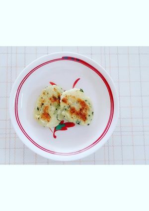 離乳食後期【ニラと三つ葉のじゃがお焼き】-レシピのメイン写真