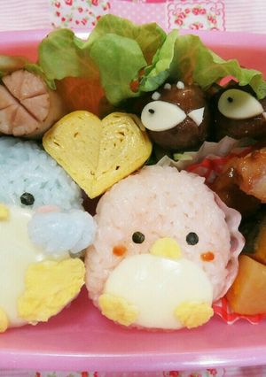デコ(キャラ)弁☆カップル❤ペンギン弁当-レシピのメイン写真