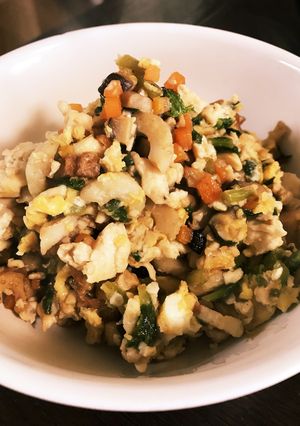 煎り豆腐 大根の葉入り-レシピのメイン写真