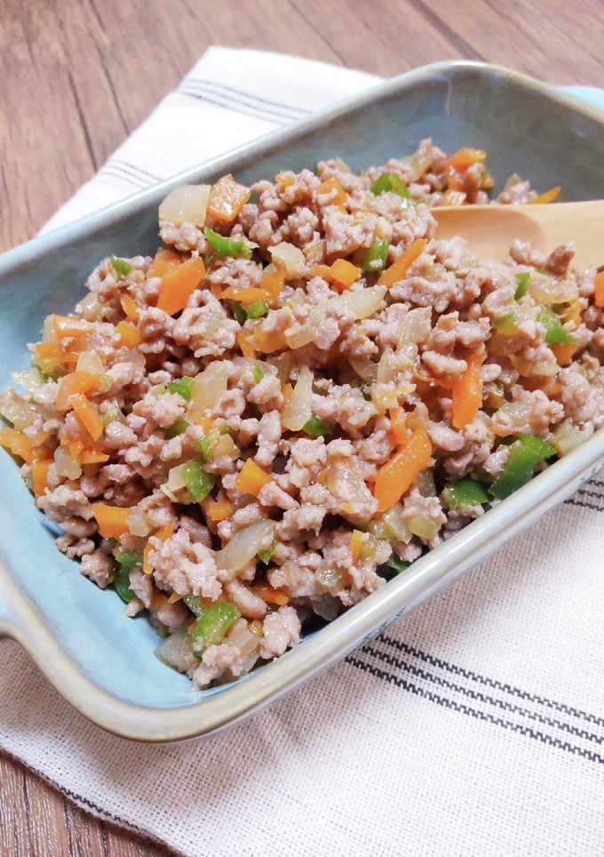 お弁当用作りおき☆うちの万能そぼろ-レシピのメイン写真