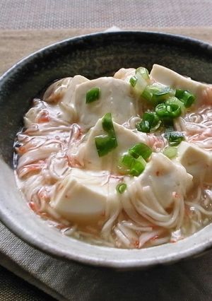 ほっこり温まる！お豆腐のカニ風味あん-レシピのメイン写真
