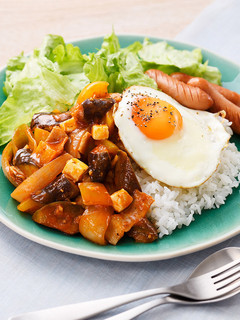 ワンプレートで♪ラタトゥイユの目玉焼き丼-レシピのメイン写真