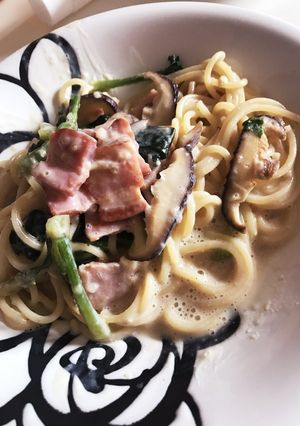 味噌が決め手！豆乳クリームパスタ-レシピのメイン写真