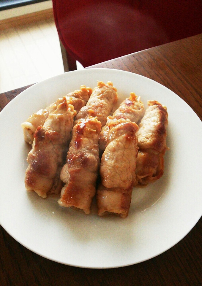 巻くだけ簡単！えのきの豚肉巻き-レシピのメイン写真