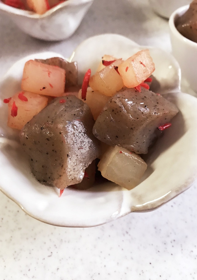 簡単♪大根とこんにゃくの桜エビ和え⌘-レシピのメイン写真