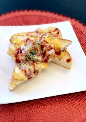 ✩オニオンエッグチーズトースト✩-レシピのメイン写真