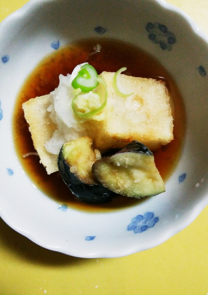 今日の晩ご飯　お餅揚げ茄子と一緒に-レシピのメイン写真