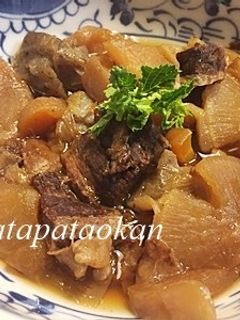 圧力鍋で簡単♪牛筋と大根の煮物-レシピのメイン写真