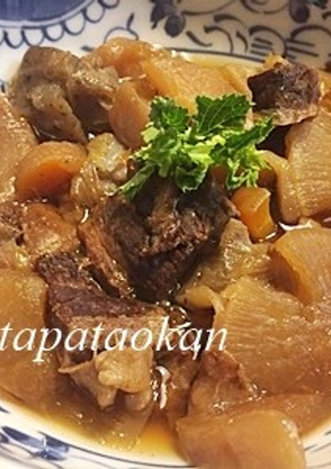 圧力鍋で簡単♪牛筋と大根の煮物-レシピのメイン写真