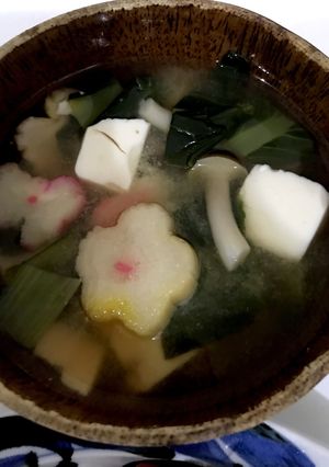 小松菜達のお味噌汁-レシピのメイン写真