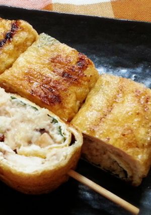 油あげで巻き巻きつくね-レシピのメイン写真
