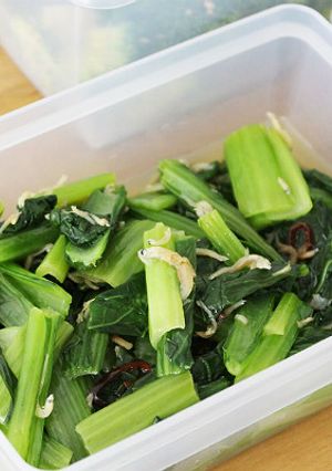 作り置きおかず　小松菜のしらす炒め-レシピのメイン写真