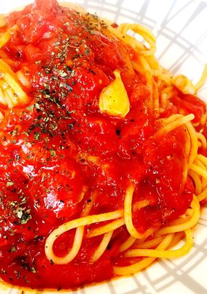 絶品！シンプル！トマトパスタ♪-レシピのメイン写真
