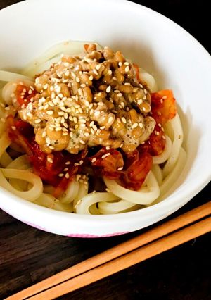 超簡単☆☆☆ねば辛うどん(冷凍ok)-レシピのメイン写真