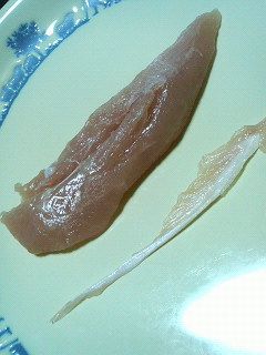 超必見★ササミのすじの抜き方-レシピのメイン写真