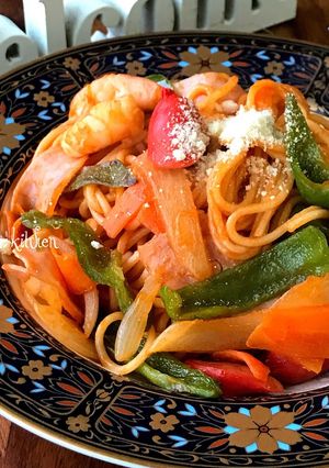 シンプルナポリタン-レシピのメイン写真