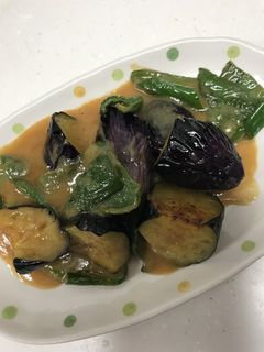 簡単 ナスとピーマンの味噌炒め-レシピのメイン写真