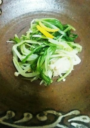 柚子香るとろっと水菜のお浸し-レシピのメイン写真