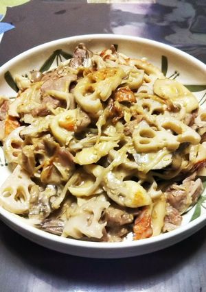 レンコンの味噌マヨ炒め-レシピのメイン写真