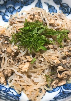 簡単！ヘルシー！サバ缶としらたきの炒め物-レシピのメイン写真