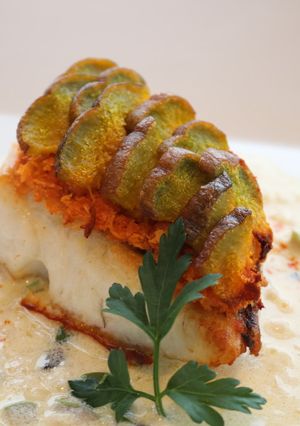 会津伝統野菜小菊かぼちゃの真鯛のエカイエ-レシピのメイン写真