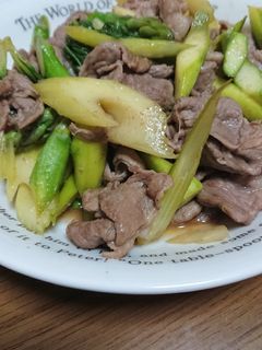 ラム肉とセロリのオイスター炒め-レシピのメイン写真
