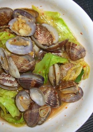 レンジで簡単♪あさりのピリカラ酒蒸し-レシピのメイン写真