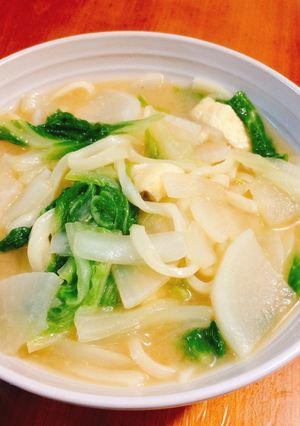 あっという間にあったか♡味噌煮込みうどん-レシピのメイン写真