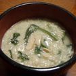 オートミールで作る鮭とほうれん草のお粥