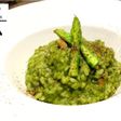 アスパラとほうれん草のリゾット