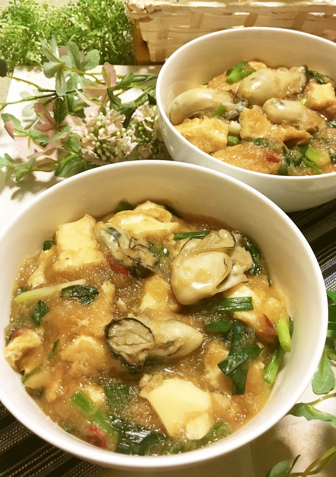 超簡単！牡蠣と厚揚げのみぞれあんかけ丼-レシピのメイン写真