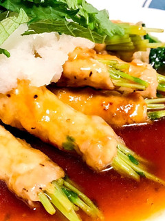 シャキシャキ豆苗のみぞれ肉巻き-レシピのメイン写真
