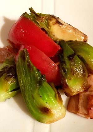 蕾菜とトマトのサラダ-レシピのメイン写真
