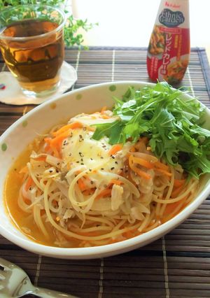 ワンポット　レッドカレースープパスタ-レシピのメイン写真